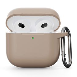 SKALO AirPods 4 Ultratyndt silikonecover - Beige