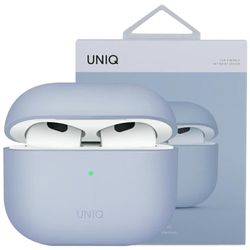 Uniq Lino-deksel for AirPods 3 gen silikonblå/arktisk blå
