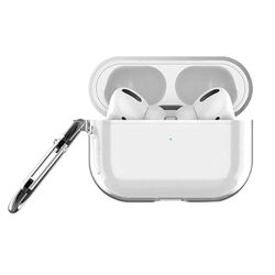 Hårdt gennemsigtigt Apple AirPods Pro etui med karabinhage