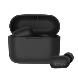 Savio TWS-09 IPX5 hovedtelefoner/headset Trådløs In-ear Musik Bluetooth Sort