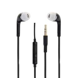 Hörlurar Svart Högkvalitativt ljud in-ear i silikon med volymkontroll och mikrofon för Samsung Galaxy Note20 Ultra