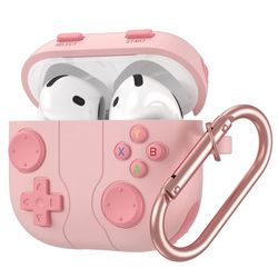 Silikonfodral till AirPods 4 - Rosa Gaming