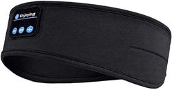 Ljunggrå/Svart Sovhörlurar – Pannband & Ögonmask med Bluetooth Hörlurar