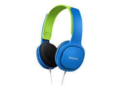 Philips Kids SHK2000BL - Hodetelefoner - on-ear - kablet - 3,5 mm jakk - lydisolerende - blå, grønn