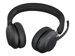 Jabra Evolve2 65, MS Stereo Hodesett Trådløs Hodebånd Kontor/kundesenter USB Type-A Bluetooth Sort