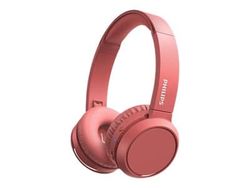 Philips 4000 series TAH4205RD/00 hodetelefon og headsett Hodesett Trådløs Hodebånd Samtaler/musikk USB Type-C Bluetooth Rød