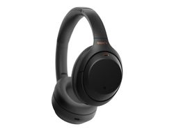 Sony WH-1000XM4 - Hodetelefoner med mikrofon - full størrelse - Bluetooth - trådløs, kablet - NFC - aktiv støydemping - 3,5 mm jakk - svart