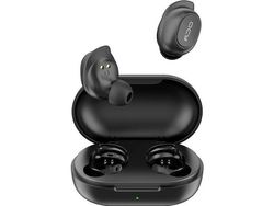 QCY T9 TWS - ekte trådløse øretelefoner med mikrofon. - In-ear - Bluetooth® 5.0 - opptil 25 timers batterilevetid (via medfølgende ladeveske) - Svart