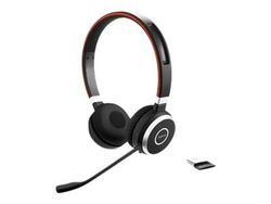 Jabra Evolve 65 SE MS Stereo - Hodesett - on-ear - Bluetooth - trådløs - USB - Certified for Microsoft Teams - for Jabra Evolve; LINK 380a MS