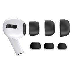 3 -pakk airpods pro øreputer - silikon øre topper svart