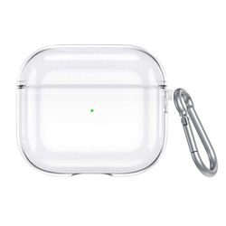 Genomskinligt AirPods 3 Fodral Skyddsfodral med Karbinhake