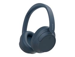Sony WH-CH720N - Hodetelefoner med mikrofon - full størrelse - Bluetooth - trådløs, kablet - aktiv støydemping - 3,5 mm jakk - blå