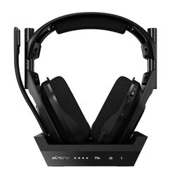 ASTRO A50 trådløst gaming headset med opladningsdock 2,4 GHz trådløs Dolby PS5 PS4 PC