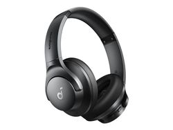 Soundcore Q20i - Hodetelefoner med mikrofon - full størrelse - Bluetooth - trådløs, kablet - aktiv støydemping - 3,5 mm jakk - svart