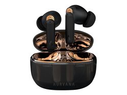 Creative Aurvana Ace 2 - True wireless-hodetelefoner med mikrofon - i øret - Bluetooth - aktiv støydemping - bøkker, gjennomskinnelig sort