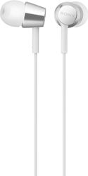 Sony MDR-EX155AP in-Ear Earbud Hörlurar Headset med mikrofon för telefonsamtal - Vit