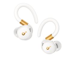 Soundcore Sport X20 - True wireless-hodetelefoner med mikrofon - i øret - over-øret-montering - Bluetooth - aktiv støydemping - hvit