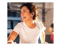 Soundcore Sport X20 - True wireless-hodetelefoner med mikrofon - i øret - over-øret-montering - Bluetooth - aktiv støydemping - svart