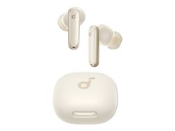 Soundcore P40i - True wireless-hodetelefoner med mikrofon - i øret - Bluetooth - aktiv støydemping - havre hvit