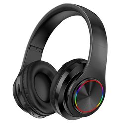 Hifi Trådløs On-Ear Hodesett Bluetooth Hodetelefoner - Svart