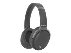 DENVER BTN-210B - Hodetelefoner med mikrofon - full størrelse - Bluetooth - trådløs, kablet - aktiv støydemping - 3,5 mm jakk - svart