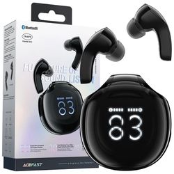 Acefast T9 Bluetooth 5.3 trådløse øretelefoner med skjerm - svart