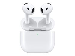 Apple AirPods 4 with Active Noise Cancellation - True wireless-hodetelefoner med mikrofon - ørepropp - Bluetooth - aktiv støydemping - hvit