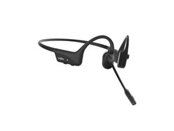 SHOKZ OpenComm2 - 2025 Upgrade - hodesett - åpent øre - bak-nakken-montering - Bluetooth - trådløs - svart