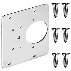 Reparationsplade til hængsler 9x9 cm rustfrit stål 1-pak