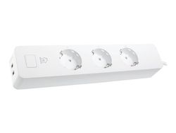DELTACO Smart Home SH-P03USB2 - Smart kraftlist - AC 200-240 V - 2990 Watt - Wi-Fi - ingång: CEE 7/4 - utgångskontakter: 3 (2 x USB, 3 st. CEE 7/3 ef