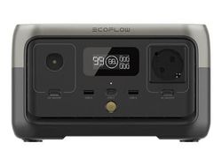 EcoFlow RIVER 2 - Bærbar strømstasjon - AC 220-240 / DC 11-30 / 5/9/12/15/20/24 V - litium-jernfosfat - 256 Wh - Wi-Fi, Bluetooth - utgangskontakter: