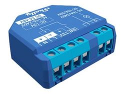 Shelly Plus 1 - Relékontroller - trådløs - 802.11b/g/n, Bluetooth 4.2 - 2400 - 2495 MHz - blå