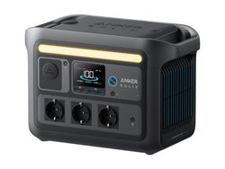 Anker SOLIX C800X - Bærbar strømstasjon - AC 220-240 V - 1600 watt - enkeltfase - litium-jernfosfat - 768 Wh - Wi-Fi, Bluetooth - utgangskontakter: 8