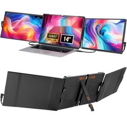 Kannettavan tietokoneen 14" HD 1080P lisänäyttö 13"-17" kannettaville tietokoneille, kevyt ja helposti kannettava