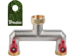 Brad Messing fitting ¾" innvendig gjenge med to taps ¾" utvendig gjenge