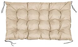 Trädgårdskudde 120x80 cm för pallbänk vattentät beige