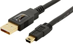 USB 2.0 a til mini b kabel 0,9 m til kamera, disk, gps, videokamera