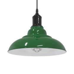 Justérbar pendellampe E27 Ø 31 cm - Vintage metal | Farve: Glans Grøn