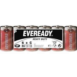 Batteri R14 (C) Eveready SHD Zink-kol 1.5 V 6 st