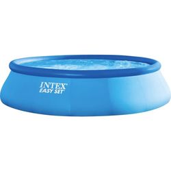 Intex 28132GN uppblåsbar 5621 l (Ø x H) 366 cm x 76 cm inkl. filterpump, inkl. ledare