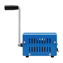 Handvevad Generator - F20 - 20 W Nödström - USB-laddning - 3–28 V Multispänning - För Camping/Friluftsliv - Blå