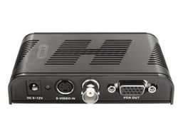 ABUS TVAC20001, Svart, 1600 x 1200 pixlar, NTSC, PAL, Composite + S-Video, VGA, 12 V