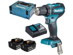 Makita DDF485RFJ Cordless drill, 18 V, 2x 3.0 Ah Li-ion, 50/25 Nm, 1.7 kg, LED, BL-motor, MAKPACK