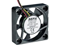 SEPA LF40J12SE22 Axialfläkt 12 V/DC 8,3 m³/h (L x B x H) 40 x 40 x 10 mm