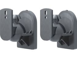 Goobay 49393 - Väggfäste för högtalare 2 st max. 3,5 kg svart, Svart