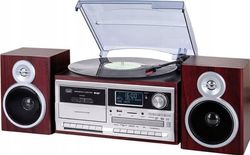 Trevi TT 1072 DAB, Direktedrevet platespiller, Semi-automatisk, Tre, 33,45,78 RPM, 33,45,78 RPM, Rotasjon