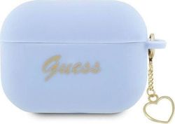 Guess GUAP2LSCHSB AirPods Pro 2 dangtelis mėlyna/mėlyna Silikono žavesys Heart Collection