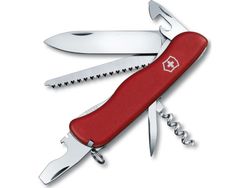 Victorinox Forester, Klappkniv med lås, Multiverktøyskniv, Klipp punkt, Polyamid, Rød, 12 verktøy