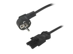 Deltaco Strömkabel, CEE 7/7 till GST18 hona, jordad, 3m, svart, 3 m, CEE7/7, GST18i3, 250 V, 16 A