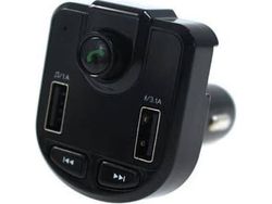 FM-sender MTuning_F FM-sender Bluetooth 12-24V 2xUSB 3.1A voltmeter